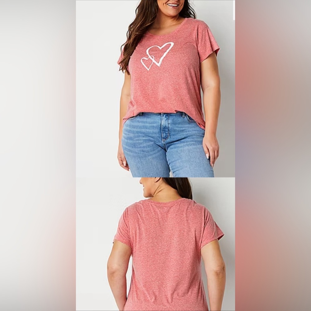 St. John's Bay heart t shirt
